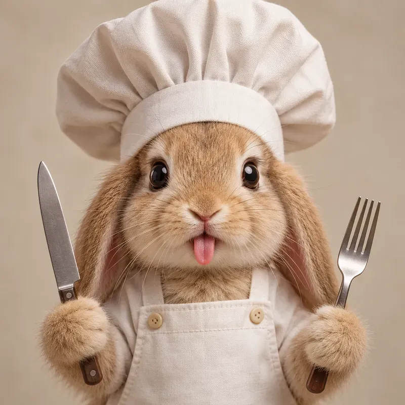 Cute Animal Chef Portraits