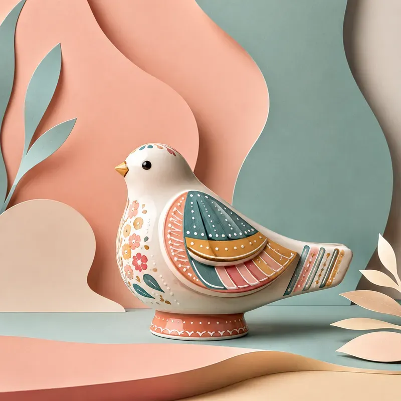 Modern Pastel Papercut Home Decors
