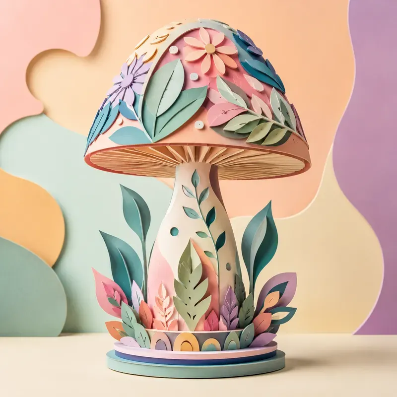 Modern Pastel Papercut Home Decors