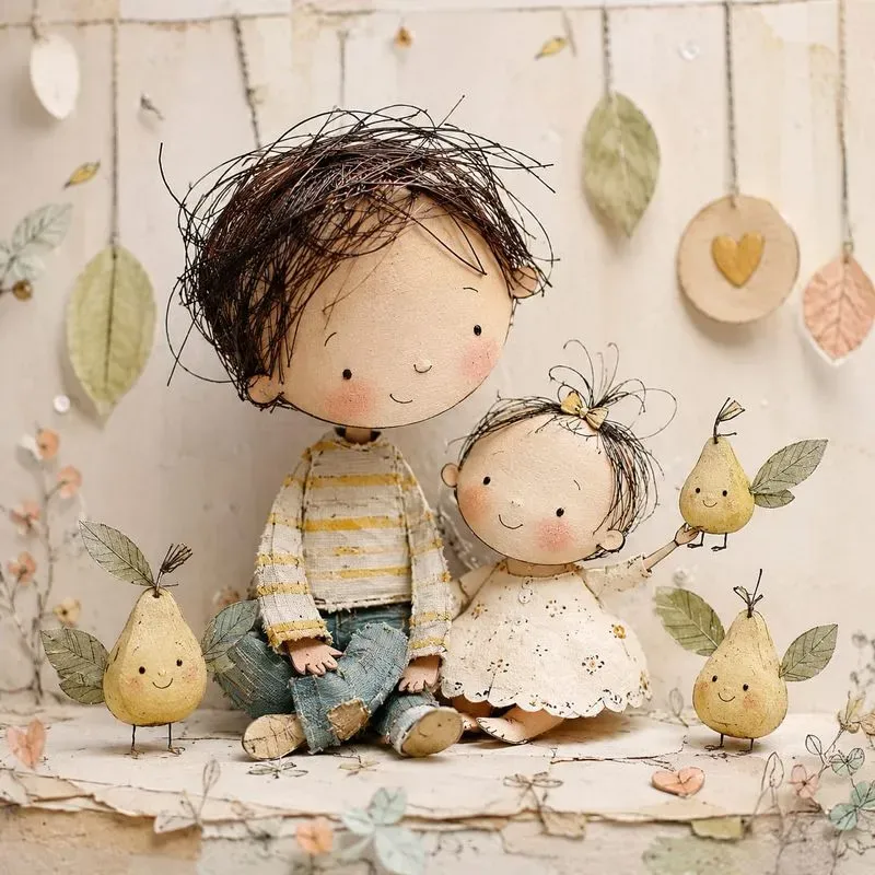Whimsical Mixed Media Kids