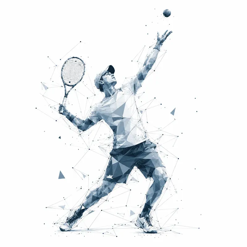 Low Poly Sports Silhouette Art
