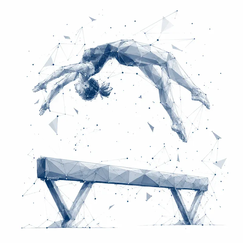 Low Poly Sports Silhouette Art