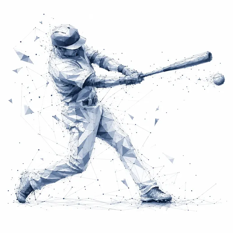 Low Poly Sports Silhouette Art