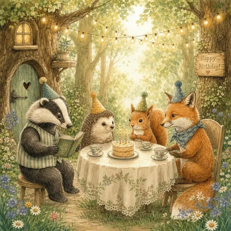 Woodland Fairytale Storybook Art