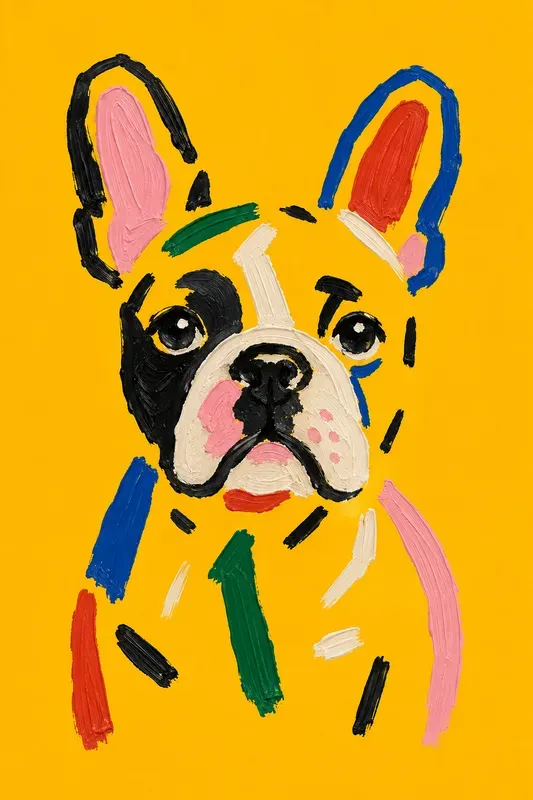 Abstract Painted Portrait Posters