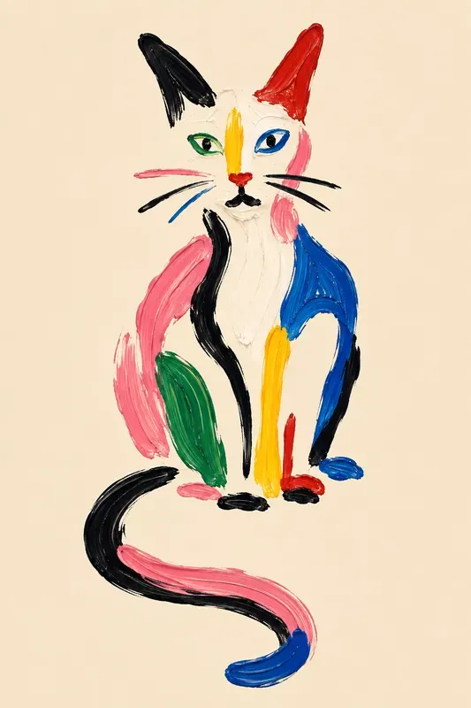 Abstract Painted Portrait Posters