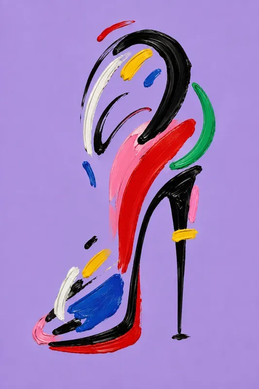 Abstract Painted Portrait Posters