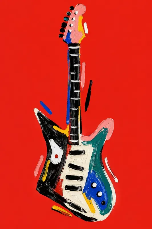 Abstract Painted Portrait Posters