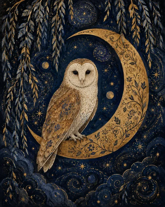 Whimsical Handdrawn Folk Art