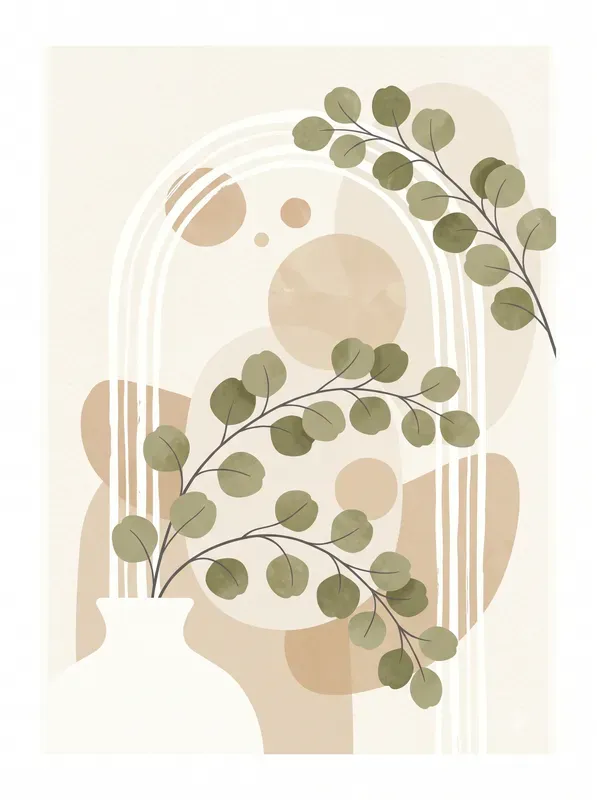 Modern Boho Botanical Wall Art Patterns