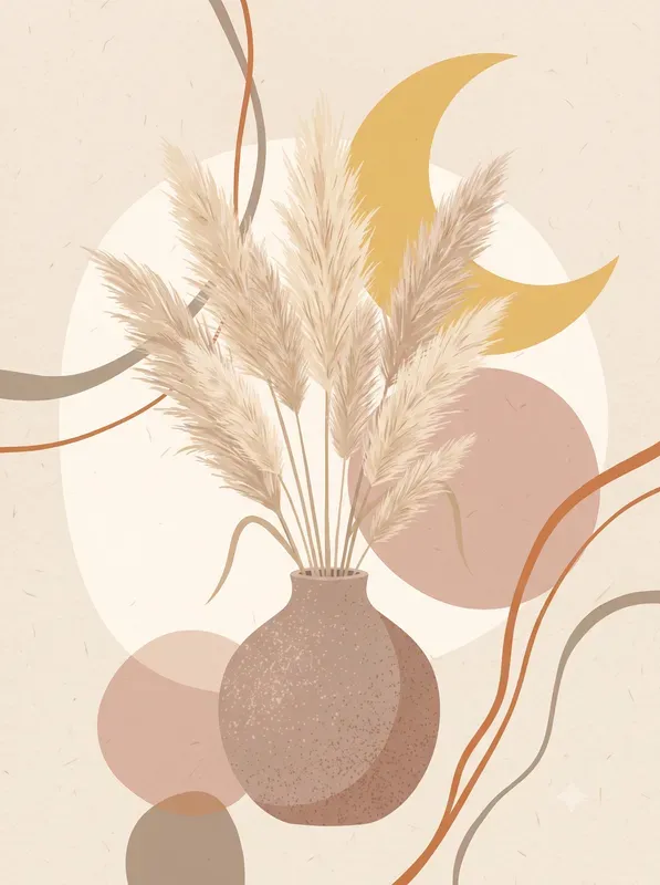 Modern Boho Botanical Wall Art Patterns