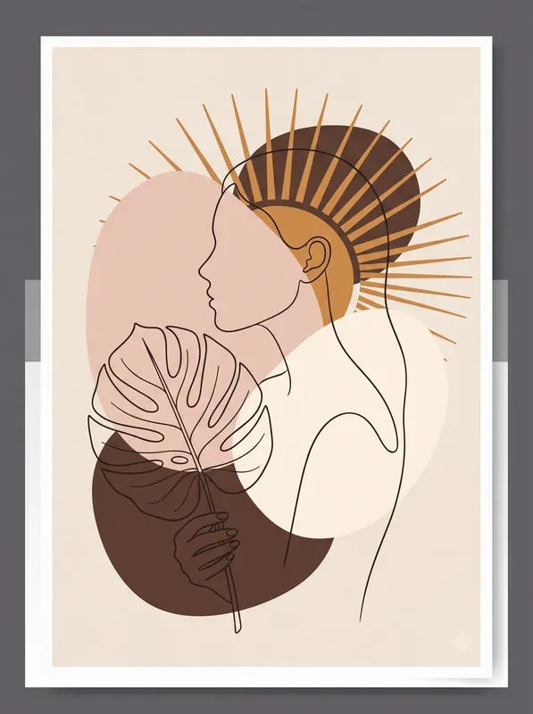 Modern Boho Botanical Wall Art Patterns