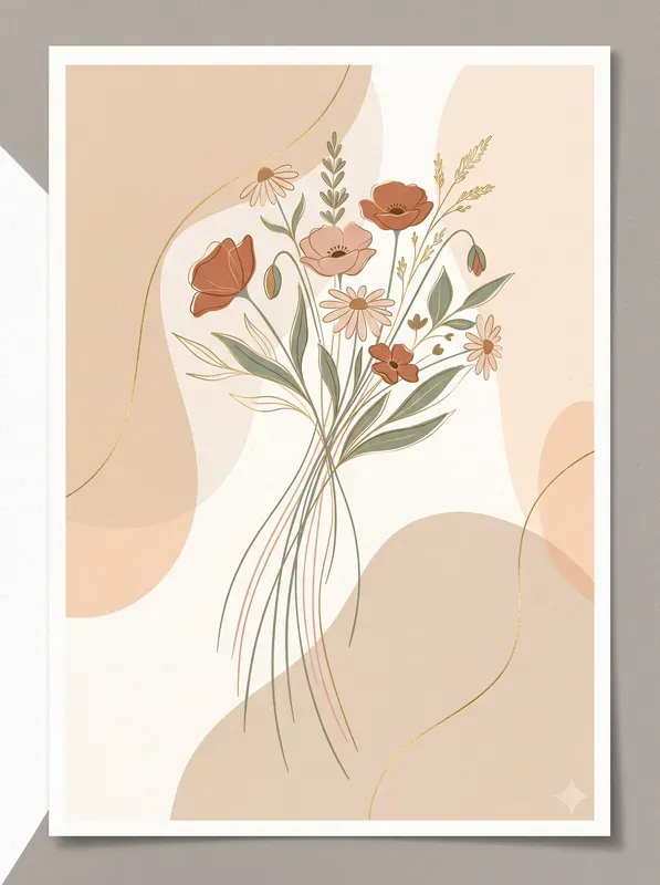 Modern Boho Botanical Wall Art Patterns