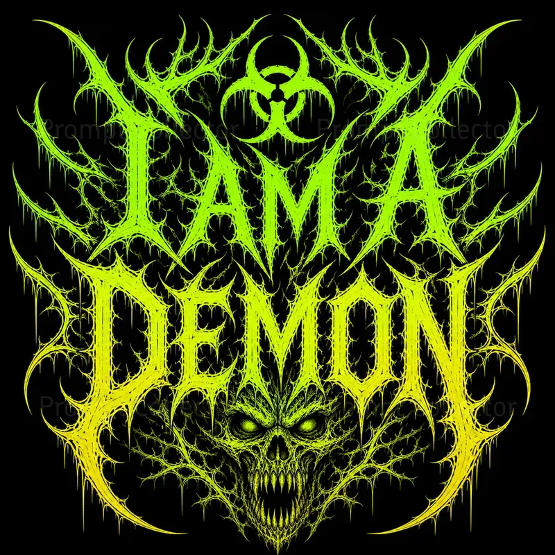 Deathcore Typography