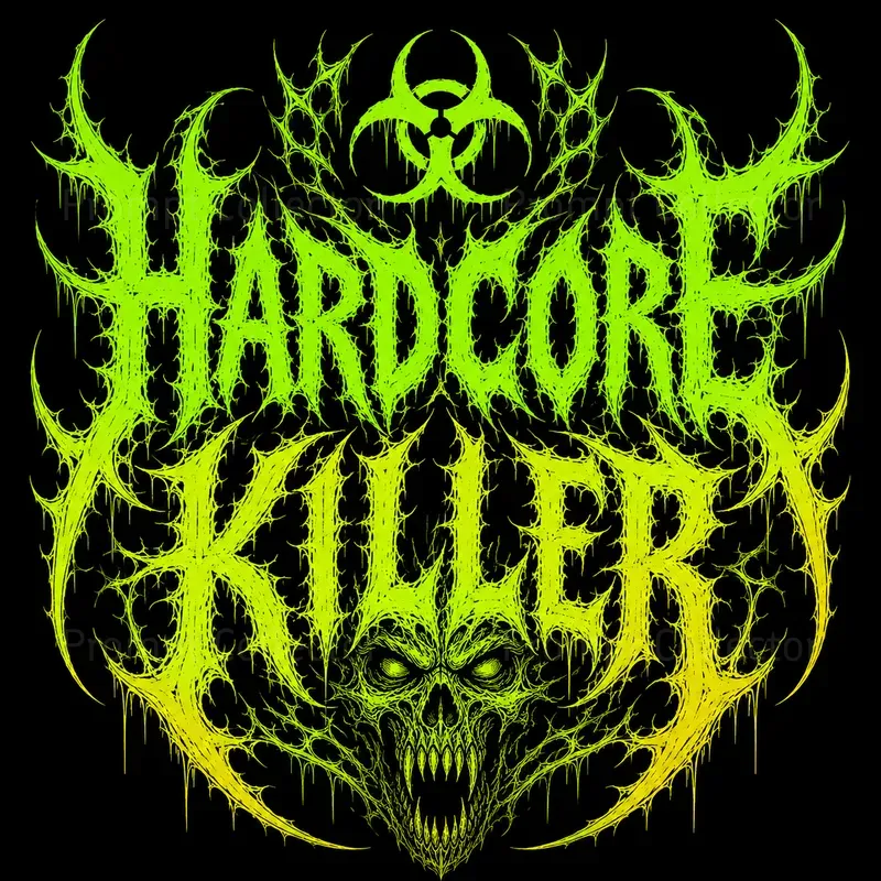 Deathcore Typography