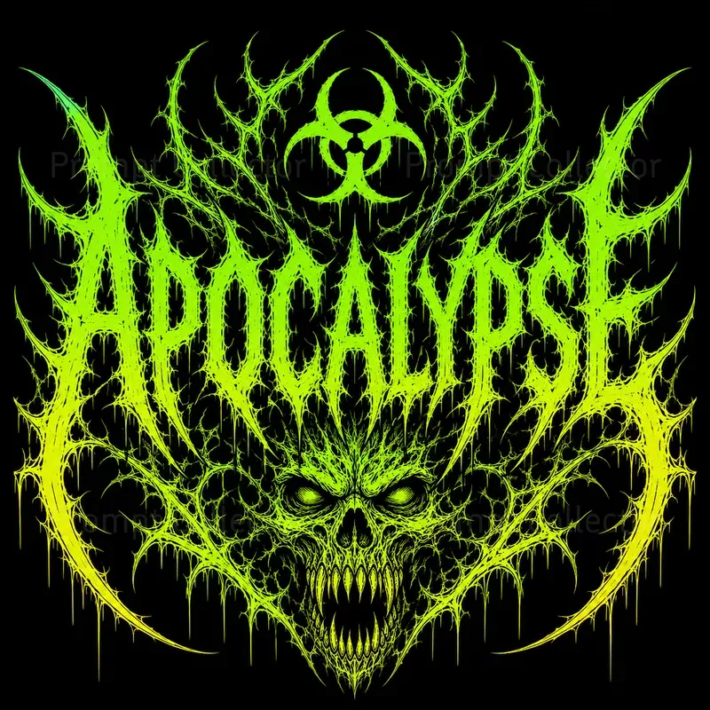 Deathcore Typography