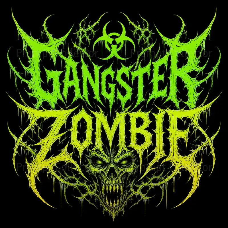 Deathcore Typography