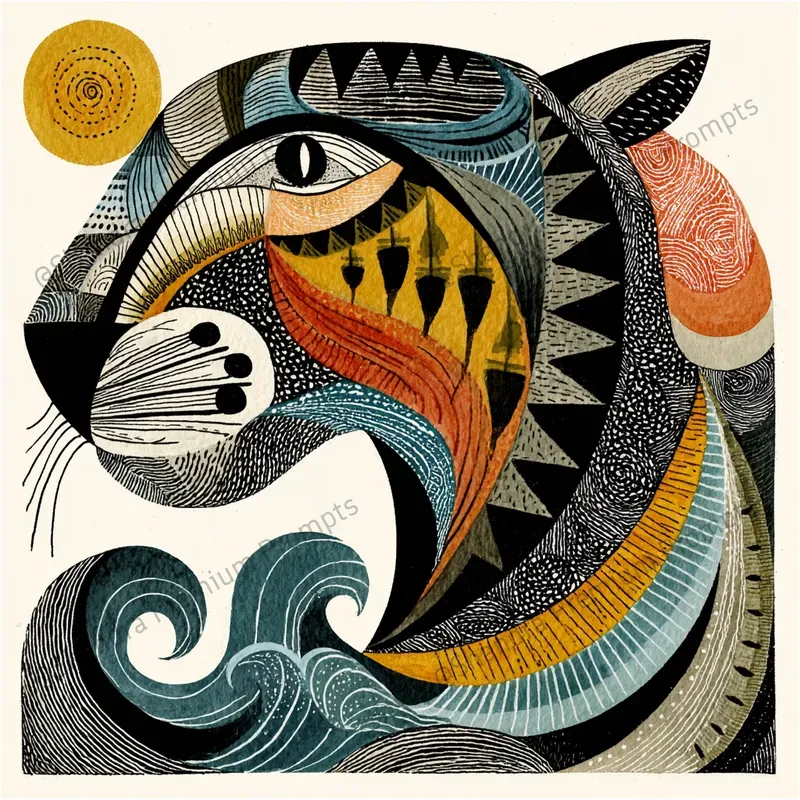 Surreal Folk Designs For Tshirts