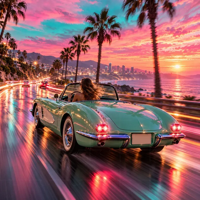 Cinematic Speed Vehicle Light Trail Shots