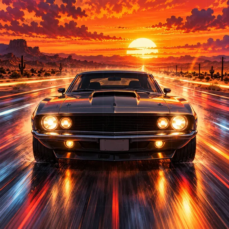 Cinematic Speed Vehicle Light Trail Shots