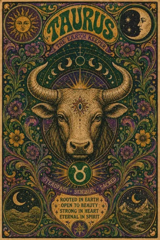 1960s Psychedelic Zodiac Posters