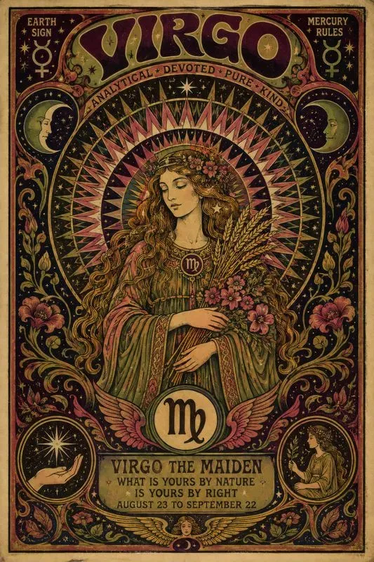 1960s Psychedelic Zodiac Posters