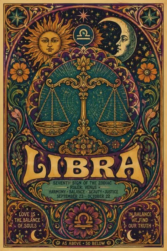 1960s Psychedelic Zodiac Posters