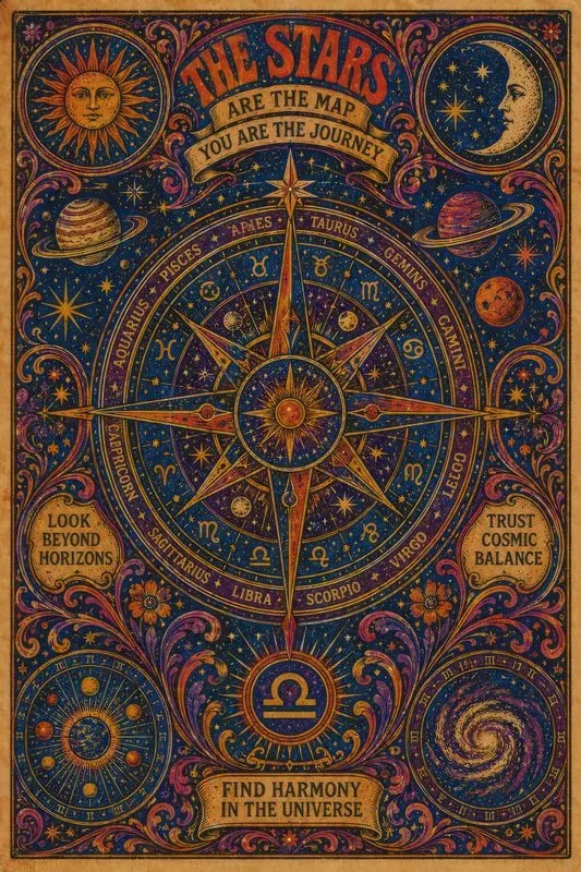 1960s Psychedelic Zodiac Posters