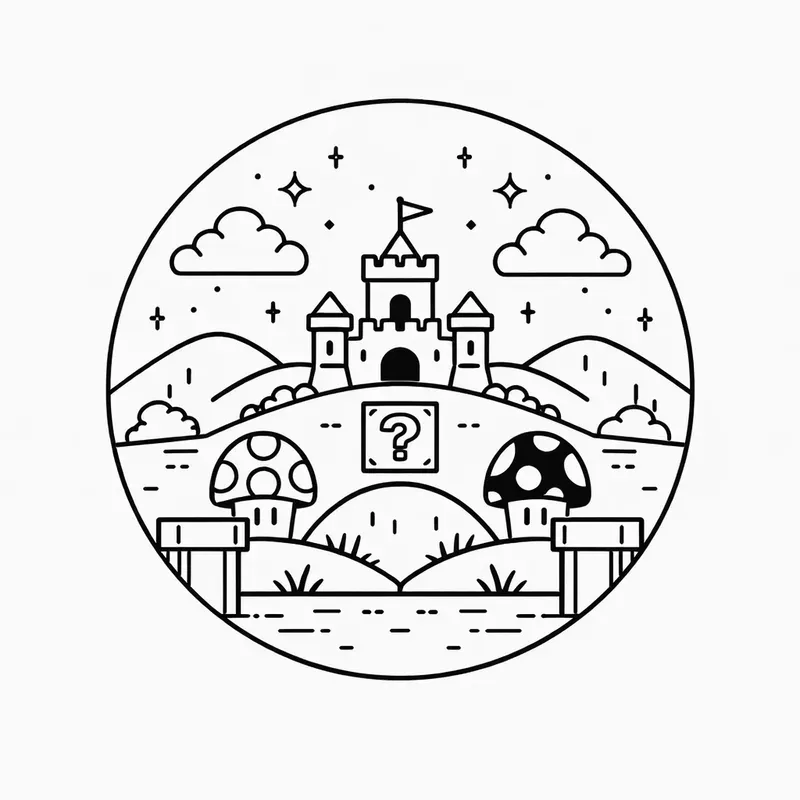 Minimalist Video Game Badges