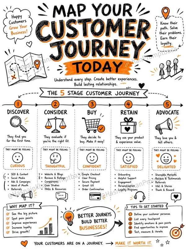 Marketing Funnel Visual Maps Sketchnotes