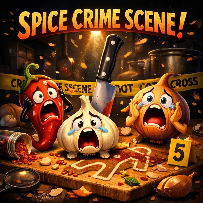 Kitchen Crime Cartoon Scene Generator