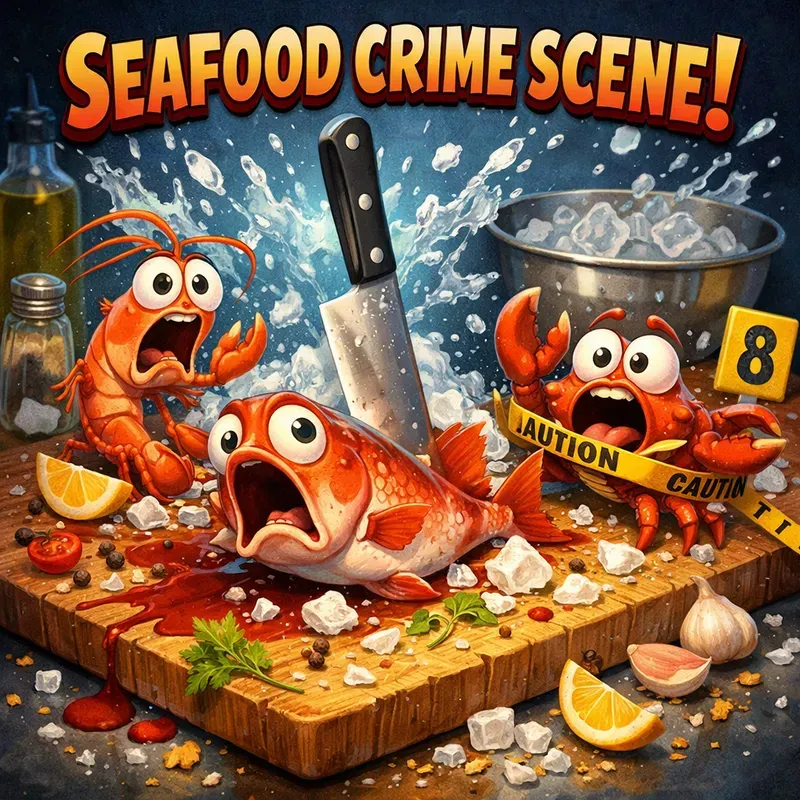 Kitchen Crime Cartoon Scene Generator
