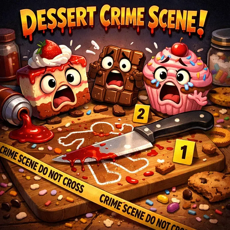 Kitchen Crime Cartoon Scene Generator