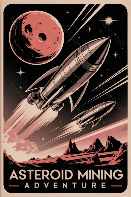 Retro Futurism Space Travel Posters