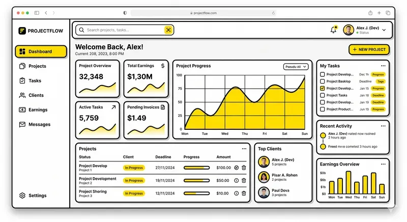 Modern Saas UI Dashboards