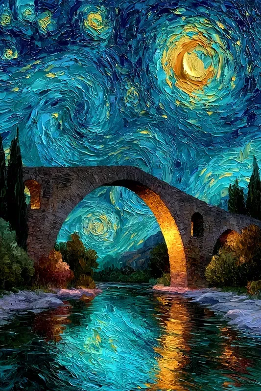 Van Gogh Impasto Oil Art