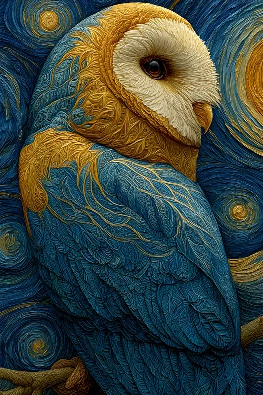 Van Gogh Impasto Oil Art