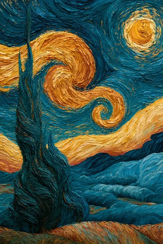 Van Gogh Impasto Oil Art