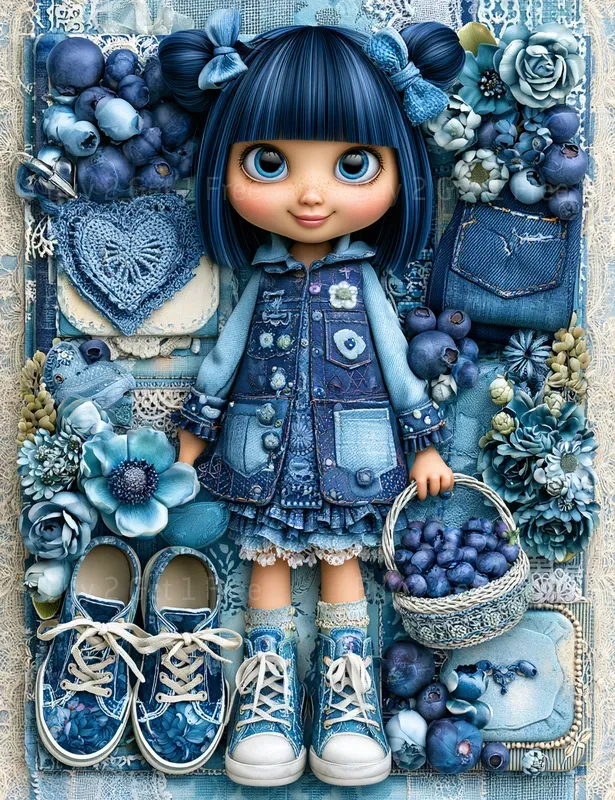 Blueberry Girl Junk Journals