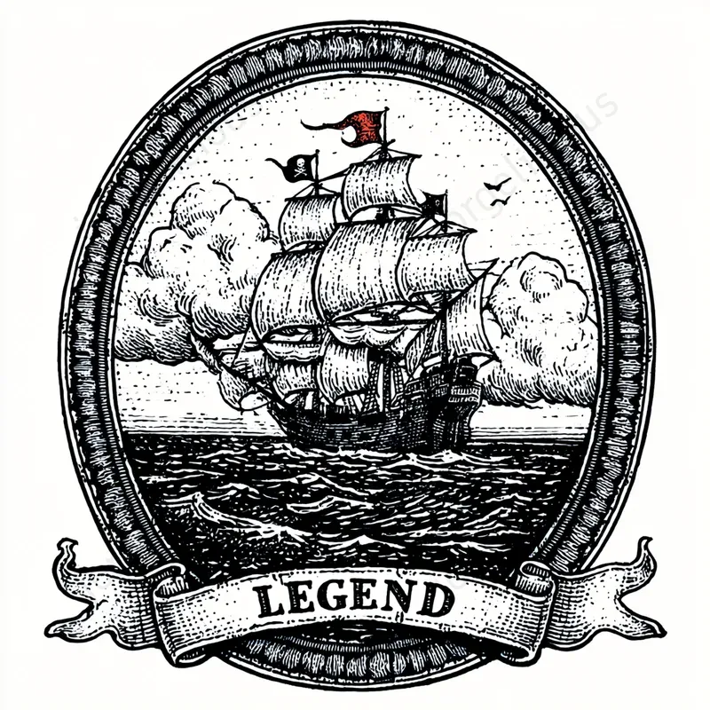 Vintage Engraved Emblem Prints