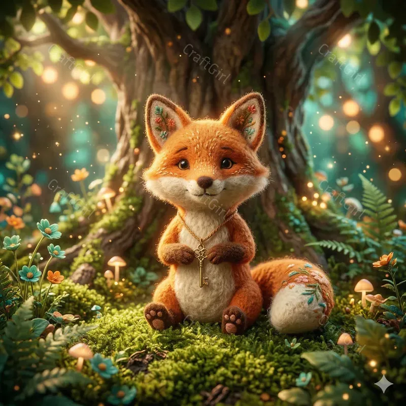 3D Felted Wool Storybook Animals