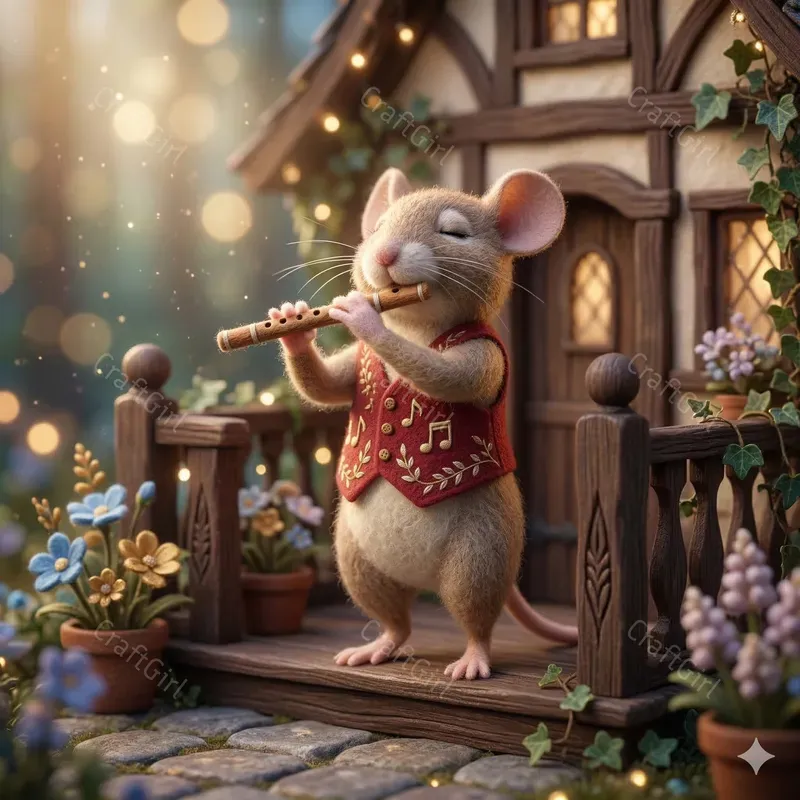 3D Felted Wool Storybook Animals