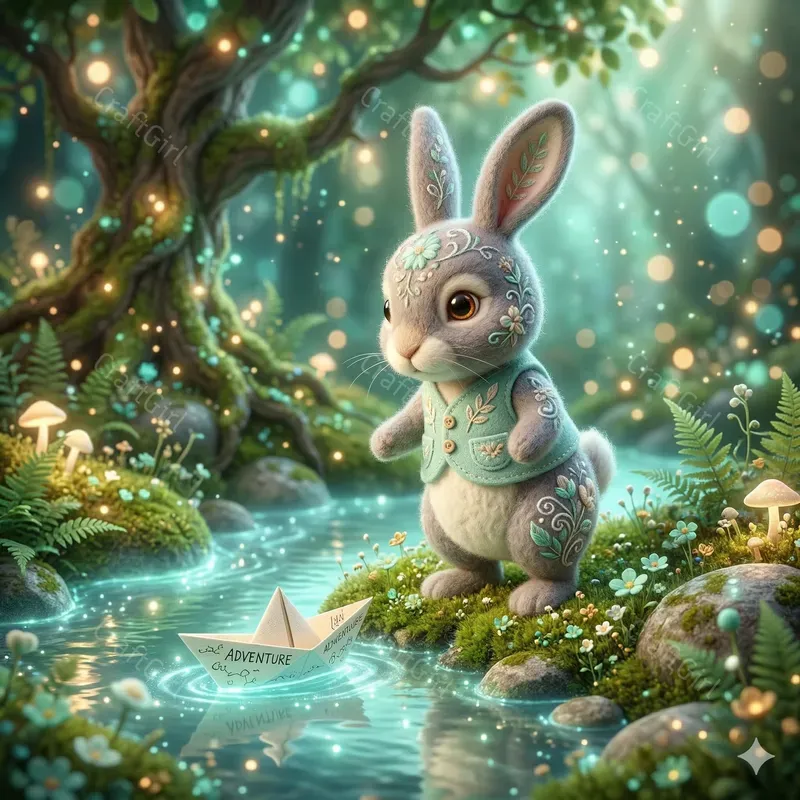 3D Felted Wool Storybook Animals