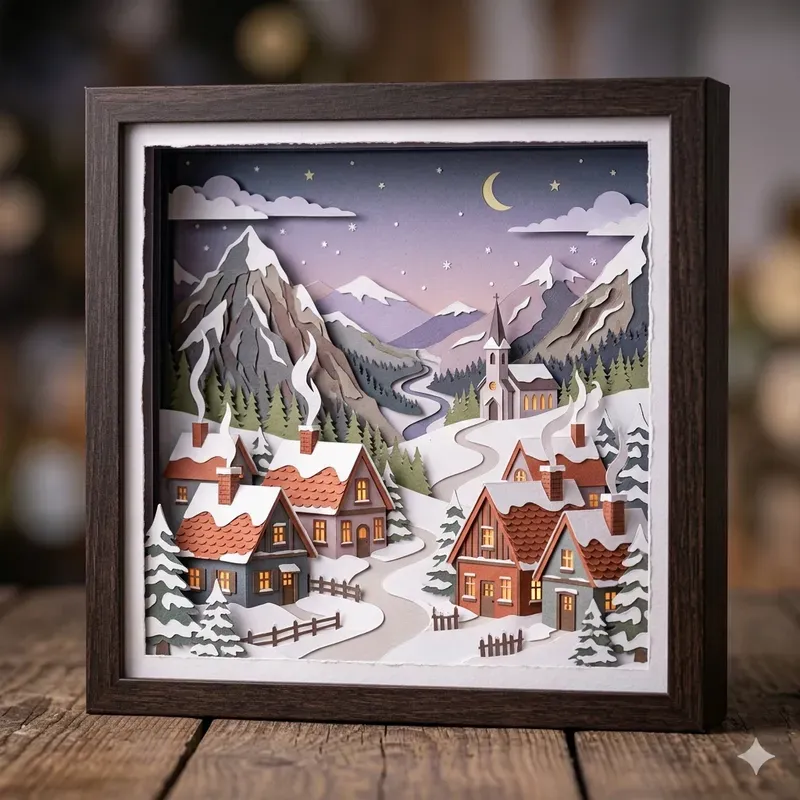 Cinematic Paper Craft Diorama Worlds
