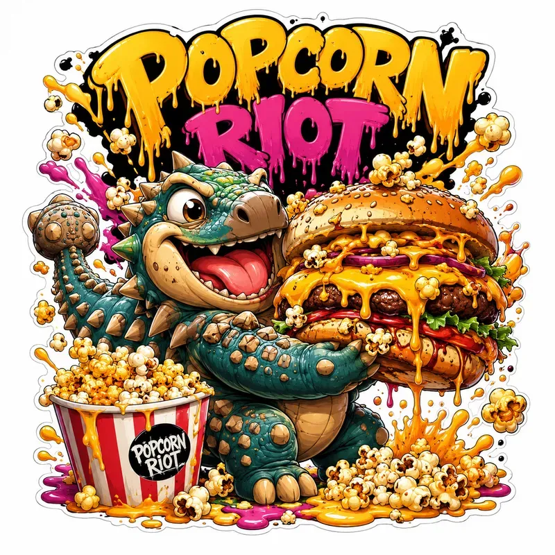 Funny Dino Food Madness