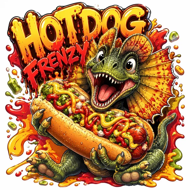 Funny Dino Food Madness