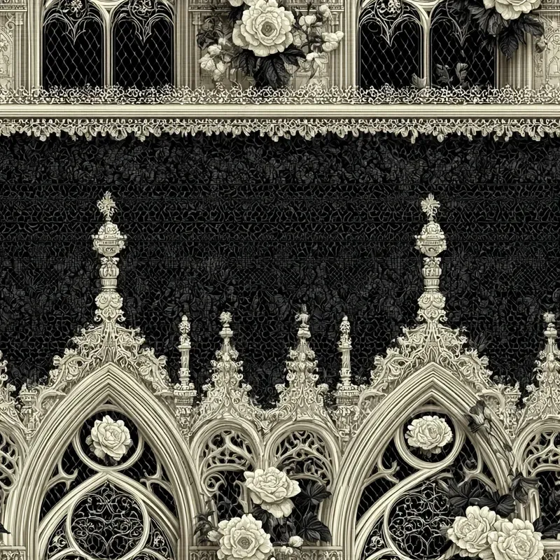 Seamless Vintage Gothic Lace Designs