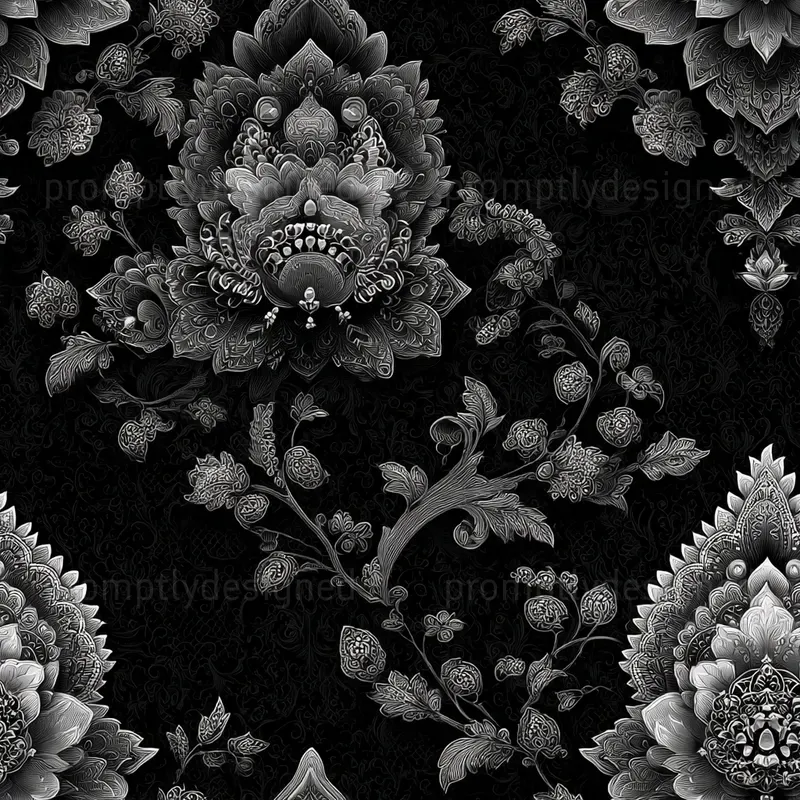 Seamless Vintage Gothic Lace Designs