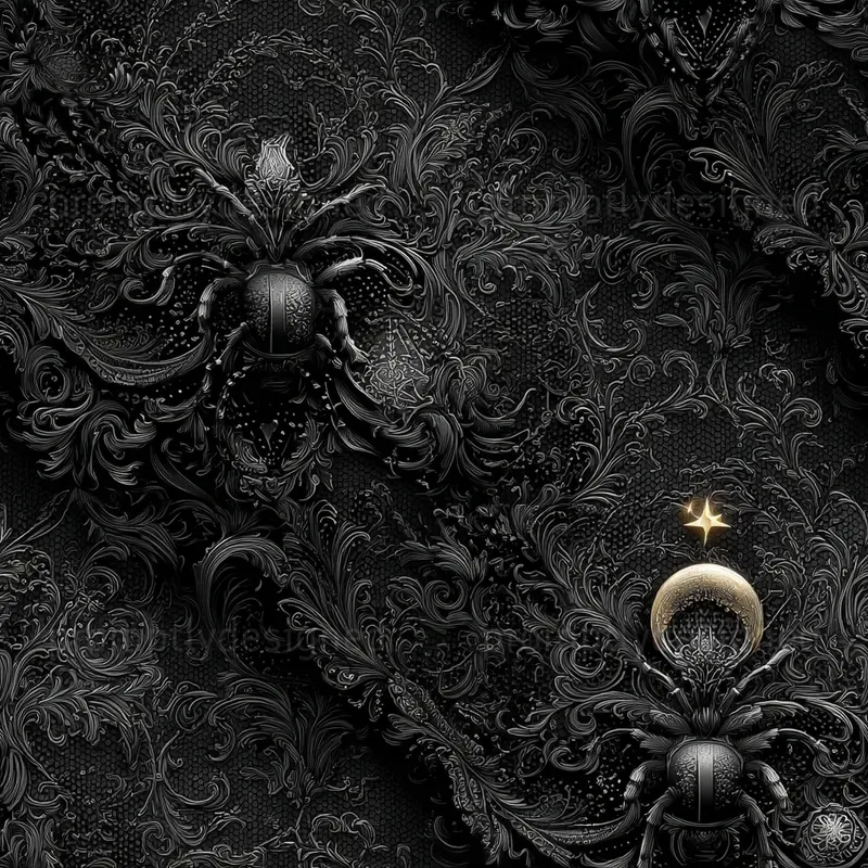 Seamless Vintage Gothic Lace Designs