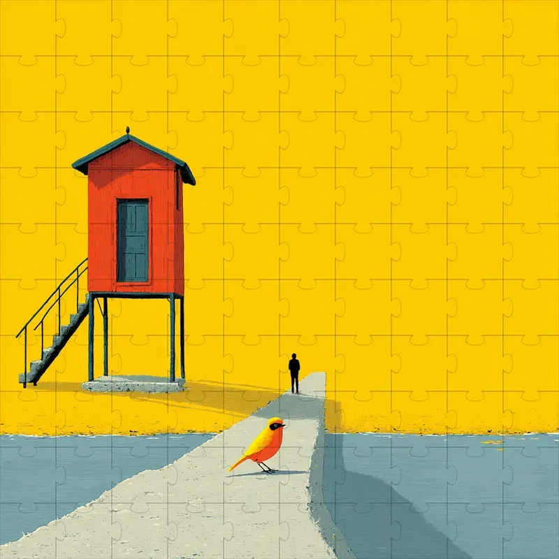 Minimalist Flat Retro Posters Calm